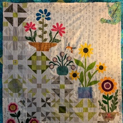 My Flower Garden quilt top.