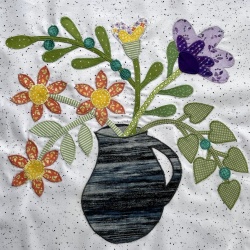 Month 4 appliqué block done!