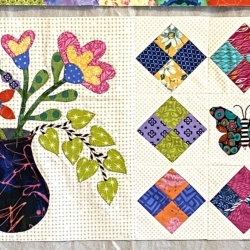Month 4 done! So, so happy working on this quilt. 