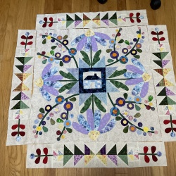 I am enjoying this quilt and learning a lot. Month 5 is done.