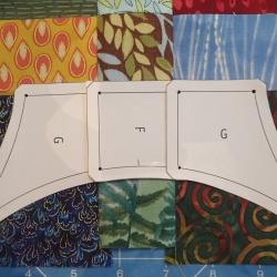Using the FG template to position the crescent H.
