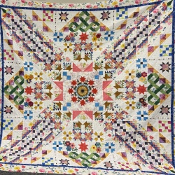 I’m finally finished with Laurel Ridge quilt. I got burned out on some of the repetitive blocks so decided to take liberties and do like Babara says and made it my own.