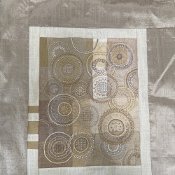 There are also some super light silk overlays fused down.