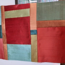 Here is my Make It Your Own Satin. I hope I haven't made it too big. I ordered the pastel threads to go with it, but am having second thoughts whether it will go together. Any input would be appreciated.