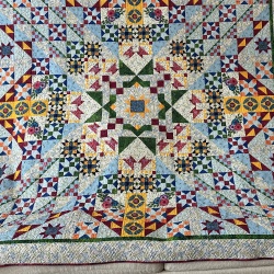 I went ahead and got this quilted completed.