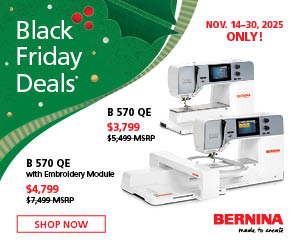 MONTHLY LEARN BERNINA-237x154 B 570 QE Black Friday ends 11/30