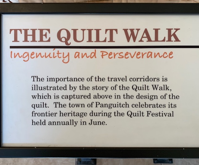 panguitch quilt walk sign