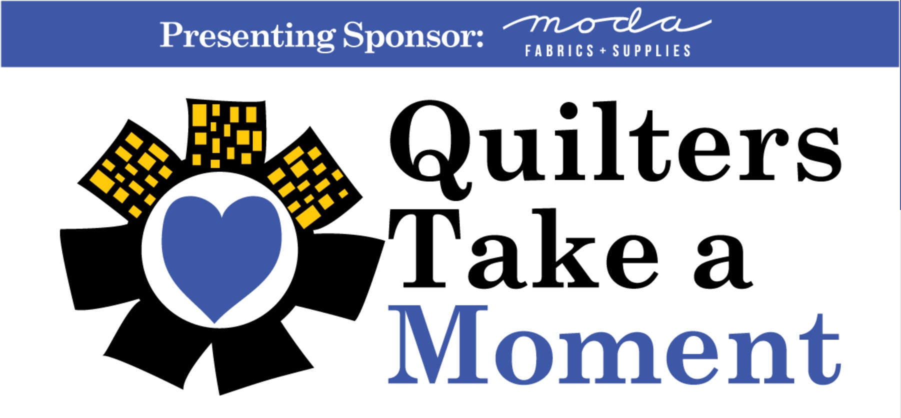 quilters take a moment 2021 banner