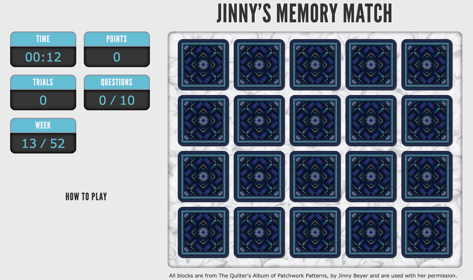 jinny memory match game 11
