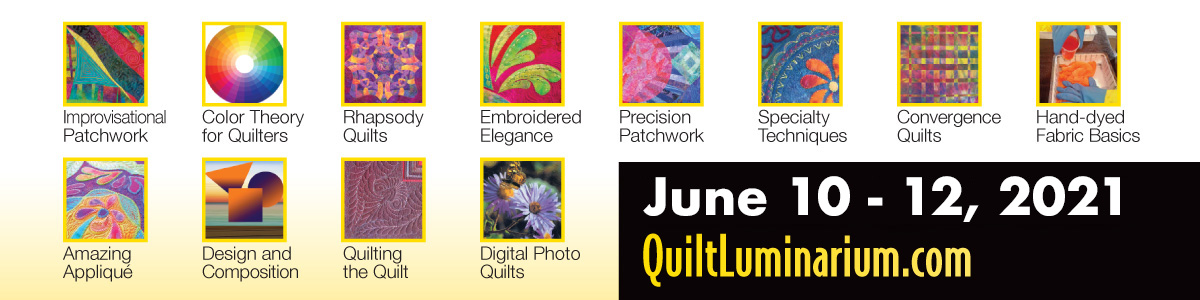 Ricky Tims Virtual Quilt Luminarium Banner June Dates