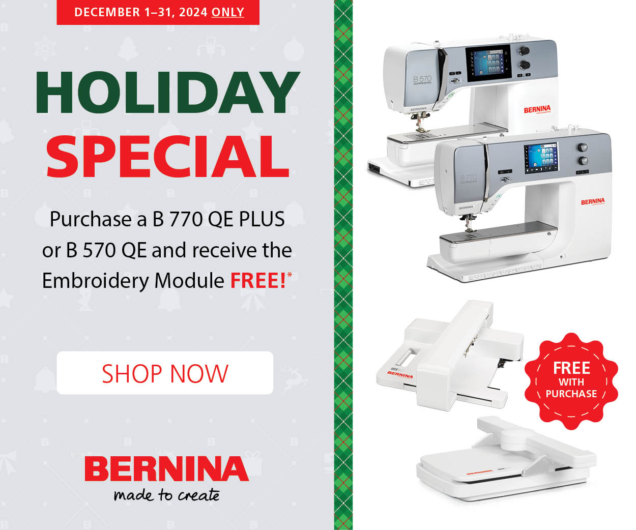 3 MONTHLY LEARN BERNINA-237x154 Holiday Special ENDS 12/31