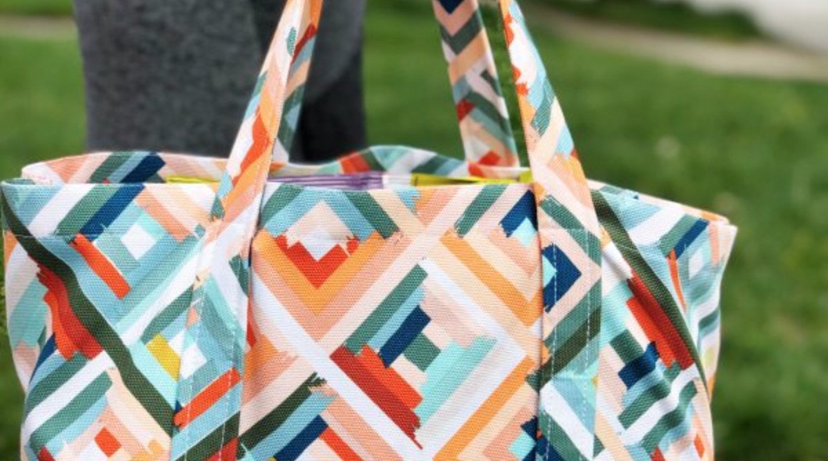 WeAllSew Tutorial - Canvas Market Bag