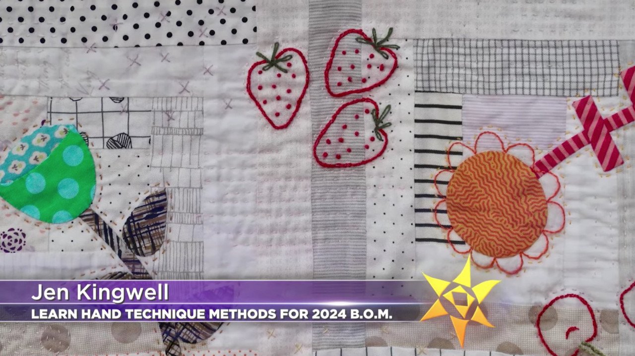 Trailer 3401 Block of the Month Quilt 2024 Pick a Petal by Jen