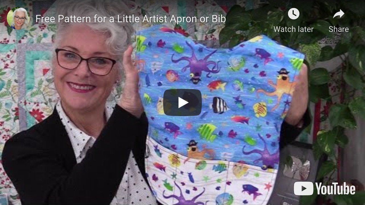 SewVeryEasy Tutorial: Free Pattern for a Little Artist Apron or Bib ...