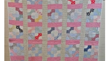 TT - Bow Tie Quilt with Significant  Backing
