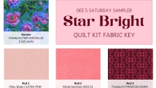 Star Bright Quilt Kit Fabric Key