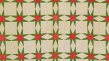 TT - Red and Green Mid 19th Century Texas Quilt