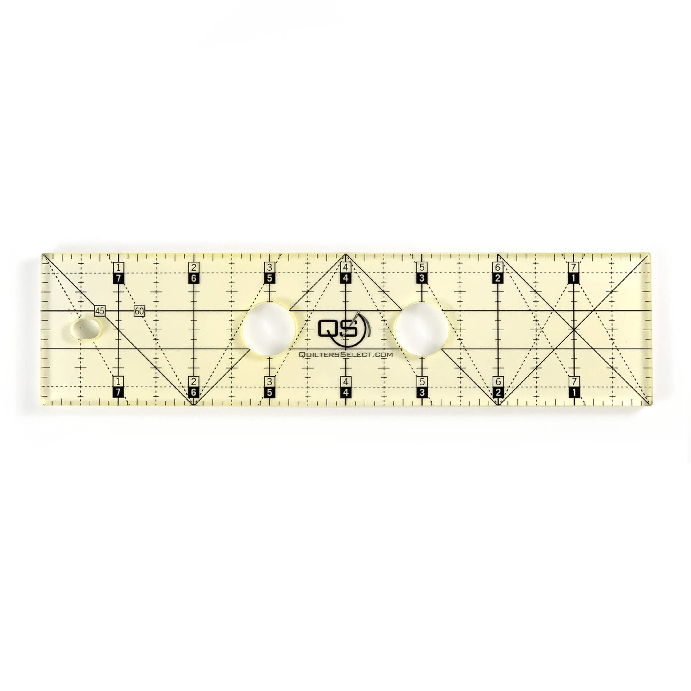 Cutting Ruler, QUILTER'S SELECT 2 1/2 x 12 ( Non-Slip Coating)