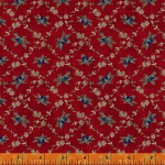 Petite Perennials Rhombus Vine 52530-6 Madder Red for Windham Fabrics - By The Yard