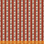 Petite Perennials Floral Stripe 52532-7 Turkey Red for Windham Fabrics - By The Yard