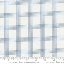 Nantucket Summer 55262 24 Plaid Check Cream Blue