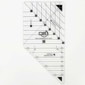 SPECIAL EDITION CRYSTAL 3n1 Mini Combo Non-slip Quilting Ruler By Quilters Select