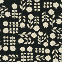 Cotton Flax Prints by Sevenberry SB-850367D1-3 Black