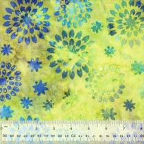 Jacqueline de Jonge Batik 3489Q-X Mum Burst Electric by Anthology Fabrics - By The Yard 