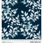 108 Inch Quilt Back By The Yard - Arboretum Brushy Vines PNBARBW-5665-NW Navy by P&B Textiles