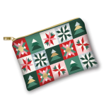 Glam Bag Zip Pouch from Moda - Christmas Quilt