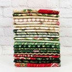 Holiday Flourish Peppermint Twist w/Panel Fat Quarter Bundle - Pine Colorstory