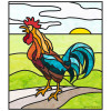 Sing Like There's No One Listening Stained Glass Rooster Project Kit