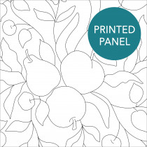 Bountiful Fruit Printed Fabric Embroidery Panel 