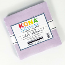 Kona Cotton Solids 5 inch squares pack - Bluebird Palette