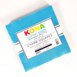 Kona Cotton Solids 5 inch squares pack by Robert Kaufman Fabrics - Seafarer Palette