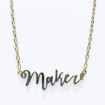 'Maker' Necklace from The Quilt Spot