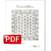 Neutral Blooms Quilt PDF Download