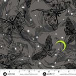Phantasm Mystic Moths A-1516-C Raven by Andover Fabrics- By The Yard 