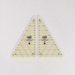 Twin Set Half 60 Degree Triangle Non-slip Quilting Rulers By Quilters Select