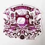 Tattoo Machine Quilter Sticker by Goldie Lou's