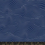 Water - Wavelength RS5129 17 Navy by Ruby Star Society - By The Yard