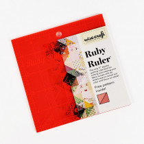 Ruby Ruler 5 Inch Quilting Ruler/Tool By Wise Craft
