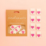 Premium Woven Sew In Labels By Sarah Hearts - Pink Heart