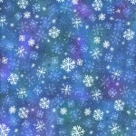 Snowtime Digital Snowflakes Y4554-30 Dark Blue by Clothworks - By The Yard