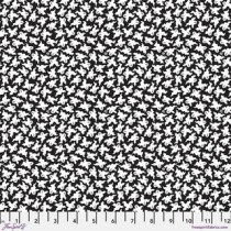 Spooky Cute Halloween PWMY005.BLACK Ghost Cluster by FreeSpirit Fabrics - By the Yard
