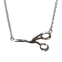 Stork Scissors Necklace